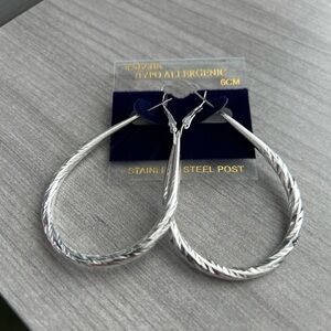 🆕 Isabella Silver Hoop Earrings